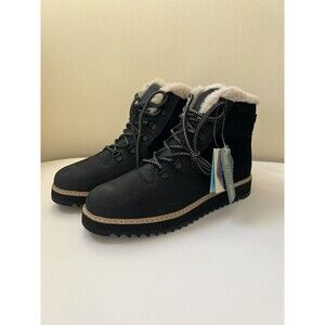 TOMS Black Oiled Mojave Hiker Nubuck And Suede | Women’s Size 9 Waterproof Boots
